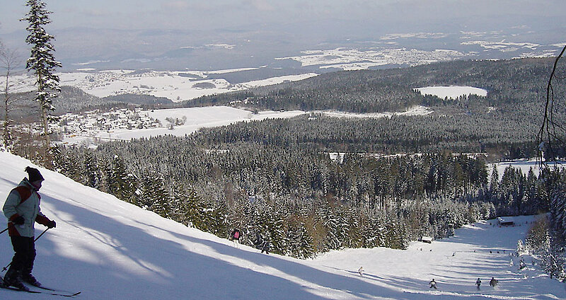Skifahren am Geißkopf - Abfahrt Riegel-Lift